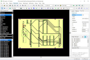 Captura de pantalla de un archivo .dip en Novarm DipTrace 3