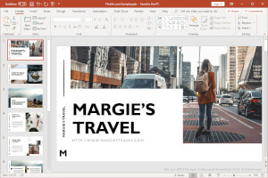 Captura de pantalla de un archivo .pptx en Microsoft PowerPoint 2019