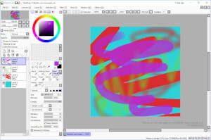 Captura de pantalla de un archivo .sai en SYSTEMAX PaintTool SAI 1.2